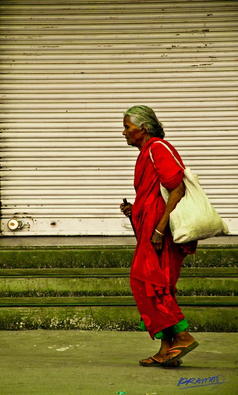 Conceptual photograph: Lone walk